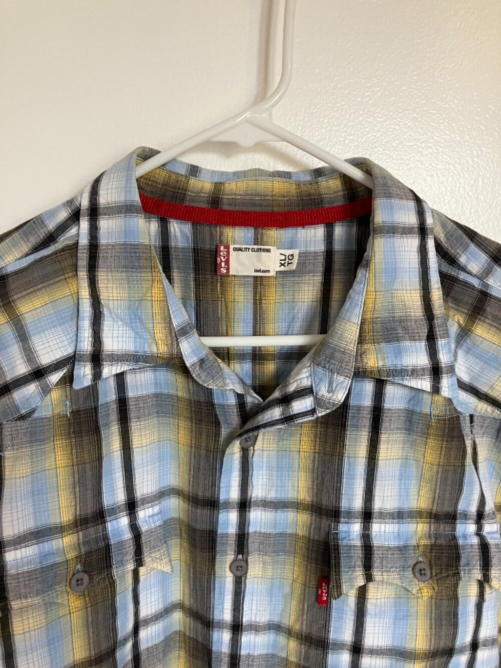 Men's Levi's Red Tab Short-Sleeve Boxy Western Shirt Multi-Color